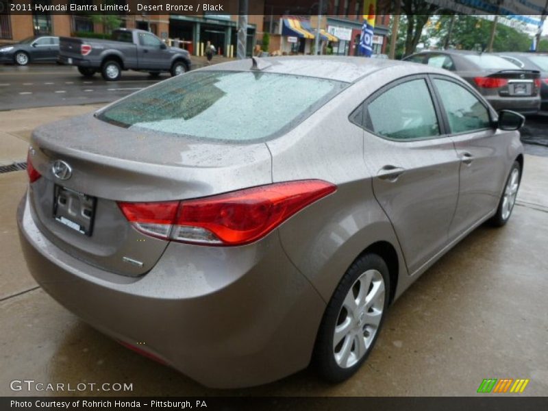 Desert Bronze / Black 2011 Hyundai Elantra Limited