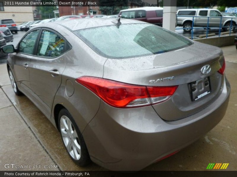 Desert Bronze / Black 2011 Hyundai Elantra Limited