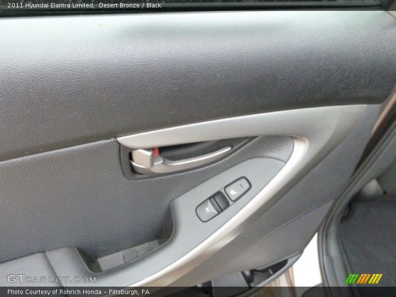 Desert Bronze / Black 2011 Hyundai Elantra Limited