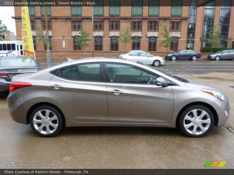 Desert Bronze / Black 2011 Hyundai Elantra Limited