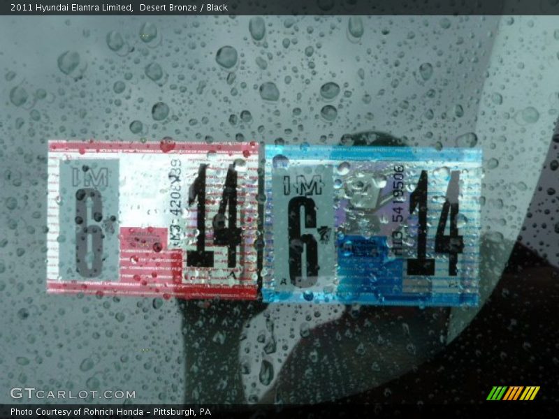 Desert Bronze / Black 2011 Hyundai Elantra Limited