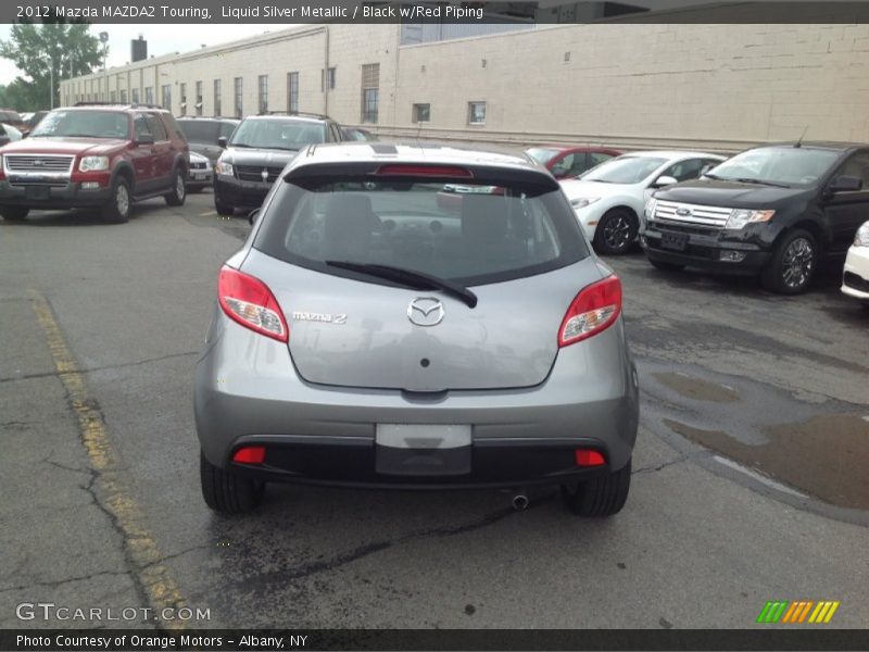 Liquid Silver Metallic / Black w/Red Piping 2012 Mazda MAZDA2 Touring