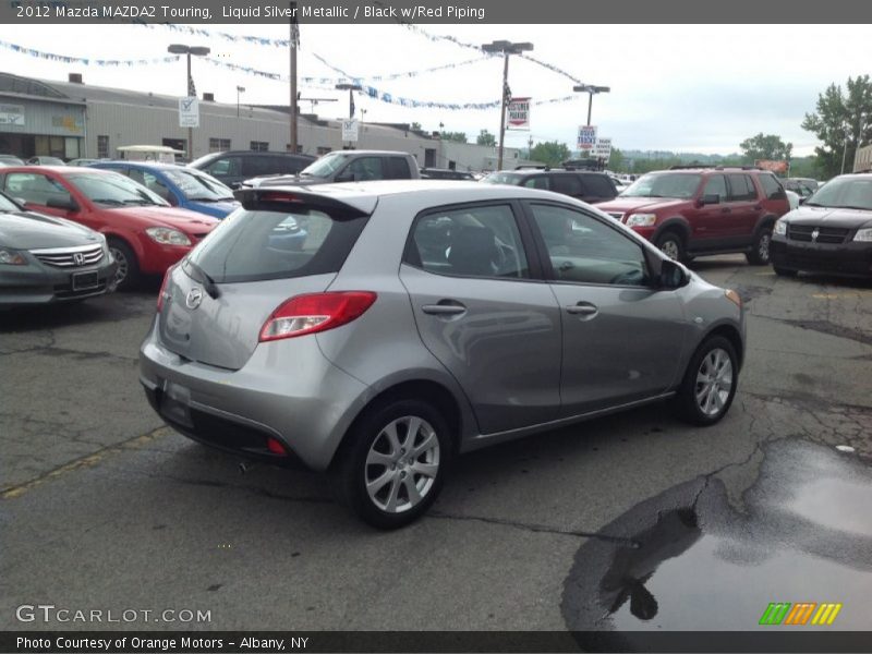 Liquid Silver Metallic / Black w/Red Piping 2012 Mazda MAZDA2 Touring