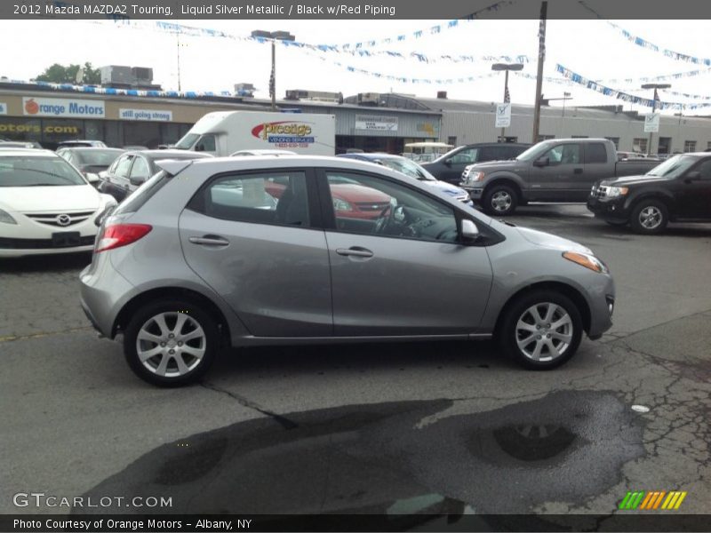 Liquid Silver Metallic / Black w/Red Piping 2012 Mazda MAZDA2 Touring