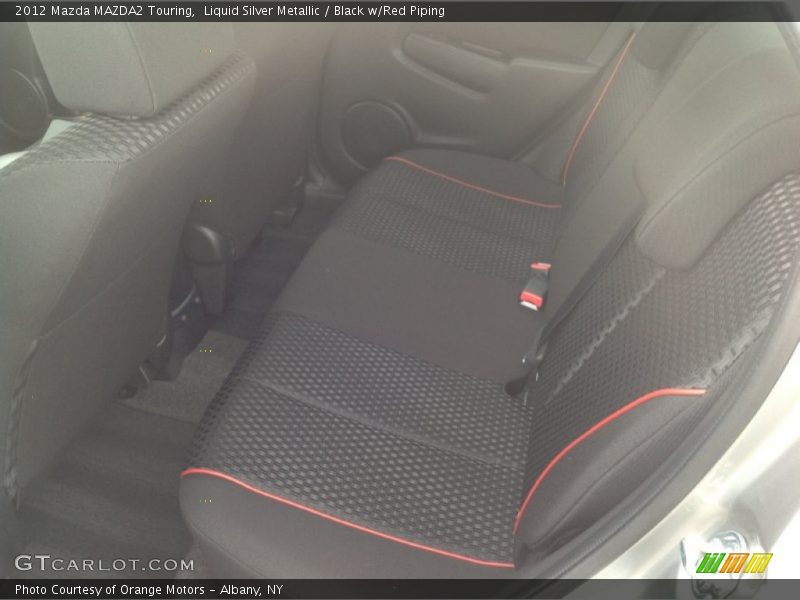 Liquid Silver Metallic / Black w/Red Piping 2012 Mazda MAZDA2 Touring