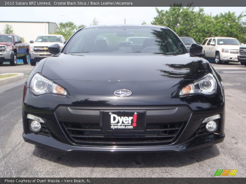 Crystal Black Silica / Black Leather/Alcantara 2013 Subaru BRZ Limited