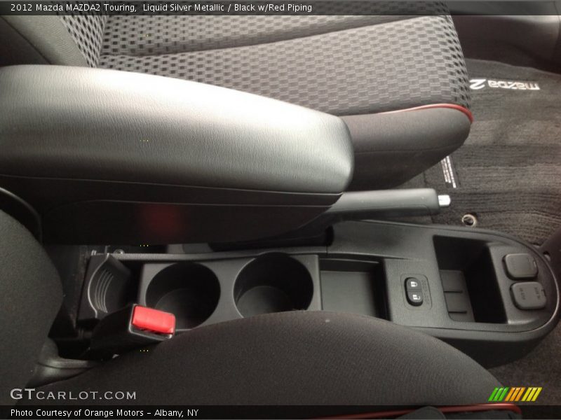 Liquid Silver Metallic / Black w/Red Piping 2012 Mazda MAZDA2 Touring