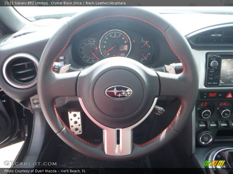 Crystal Black Silica / Black Leather/Alcantara 2013 Subaru BRZ Limited