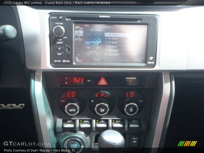Crystal Black Silica / Black Leather/Alcantara 2013 Subaru BRZ Limited