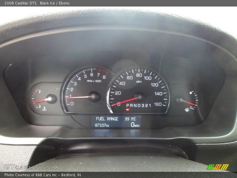Black Ice / Ebony 2008 Cadillac DTS