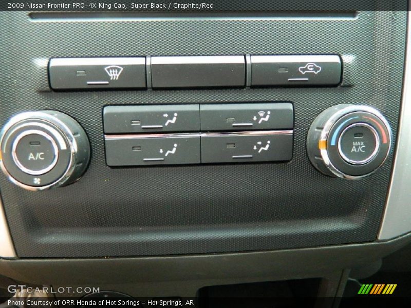 Controls of 2009 Frontier PRO-4X King Cab