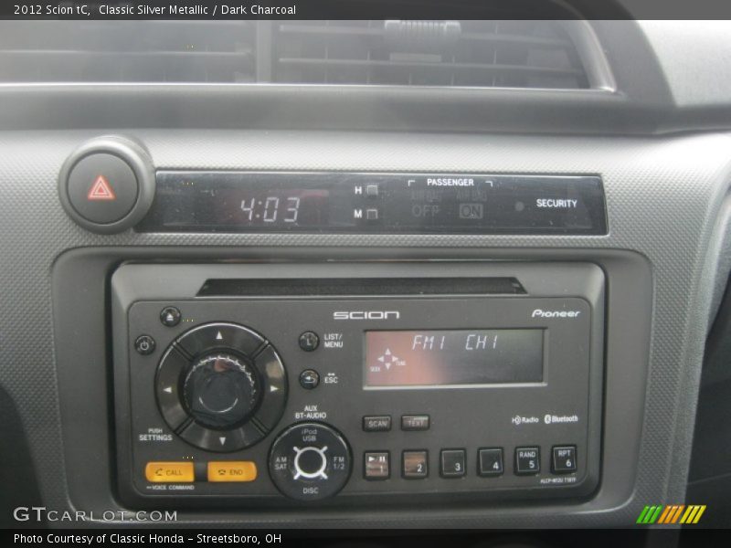 Audio System of 2012 tC 
