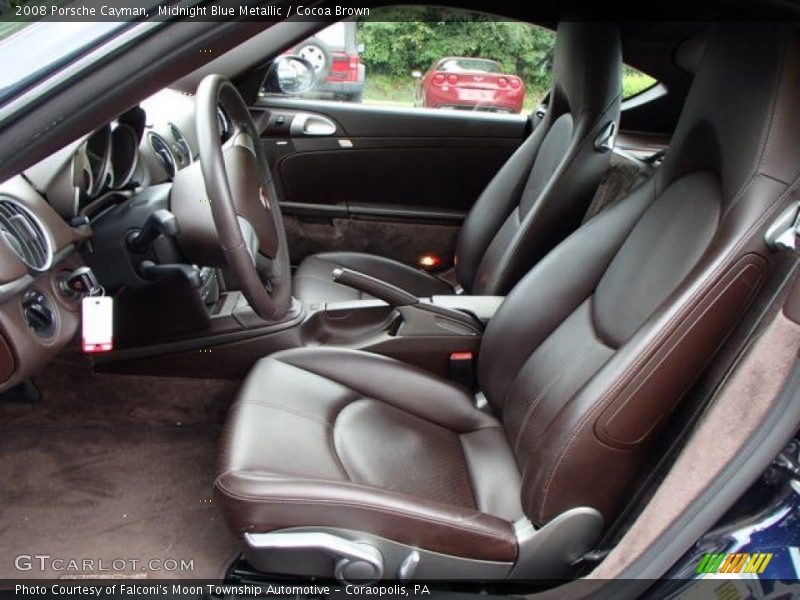 Front Seat of 2008 Cayman 