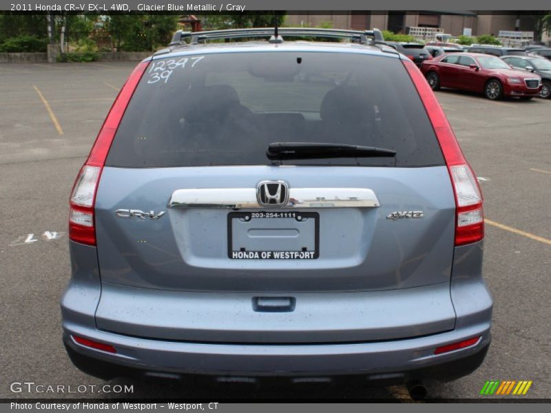 Glacier Blue Metallic / Gray 2011 Honda CR-V EX-L 4WD
