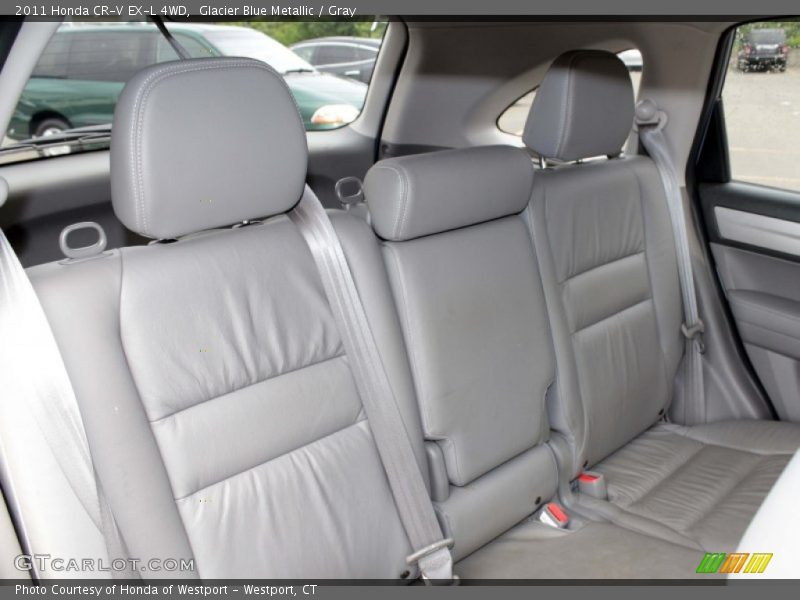Glacier Blue Metallic / Gray 2011 Honda CR-V EX-L 4WD