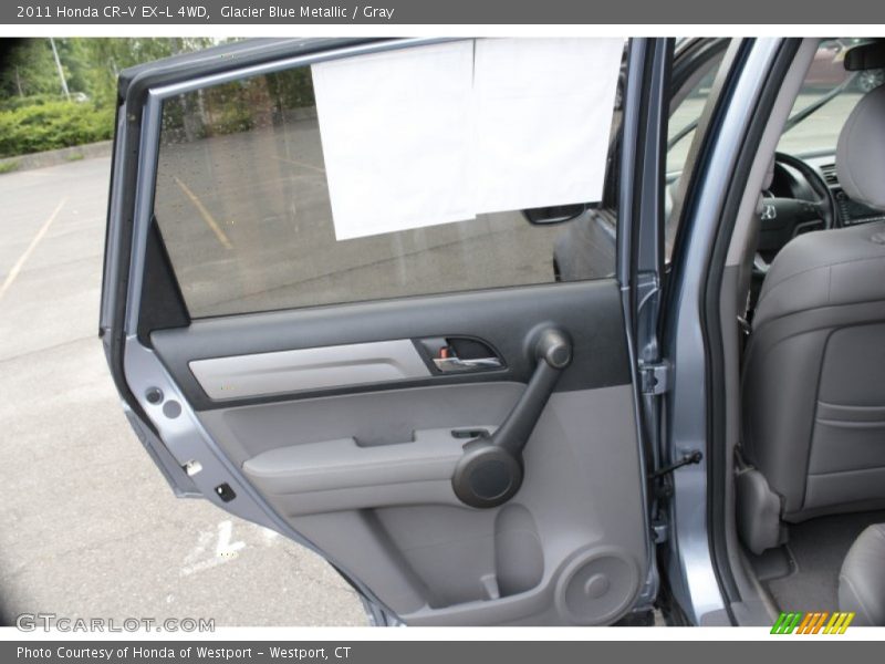 Glacier Blue Metallic / Gray 2011 Honda CR-V EX-L 4WD