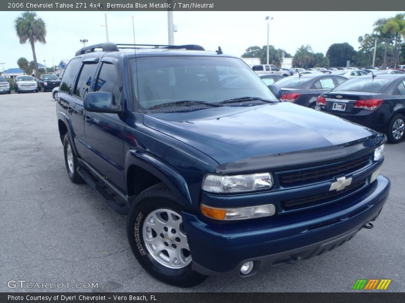 Bermuda Blue Metallic / Tan/Neutral 2006 Chevrolet Tahoe Z71 4x4