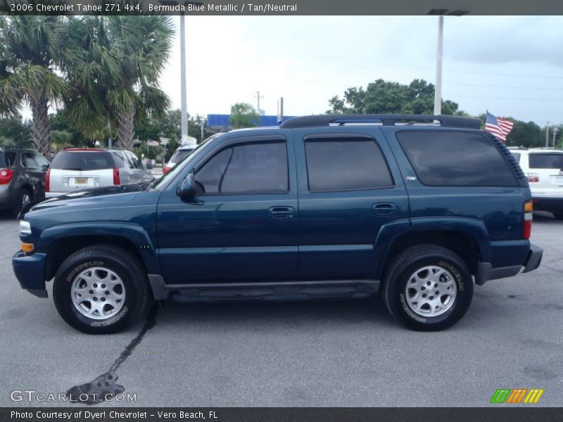Bermuda Blue Metallic / Tan/Neutral 2006 Chevrolet Tahoe Z71 4x4