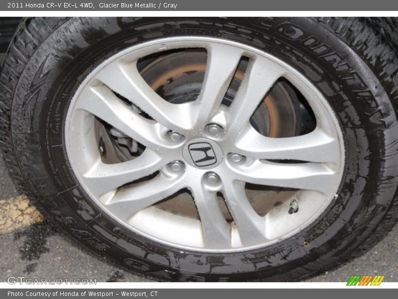 Glacier Blue Metallic / Gray 2011 Honda CR-V EX-L 4WD