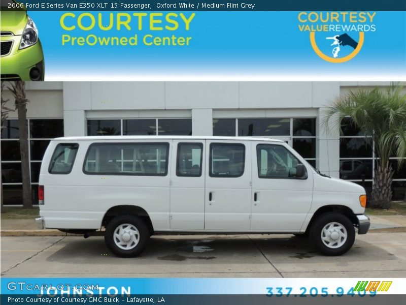 Oxford White / Medium Flint Grey 2006 Ford E Series Van E350 XLT 15 Passenger
