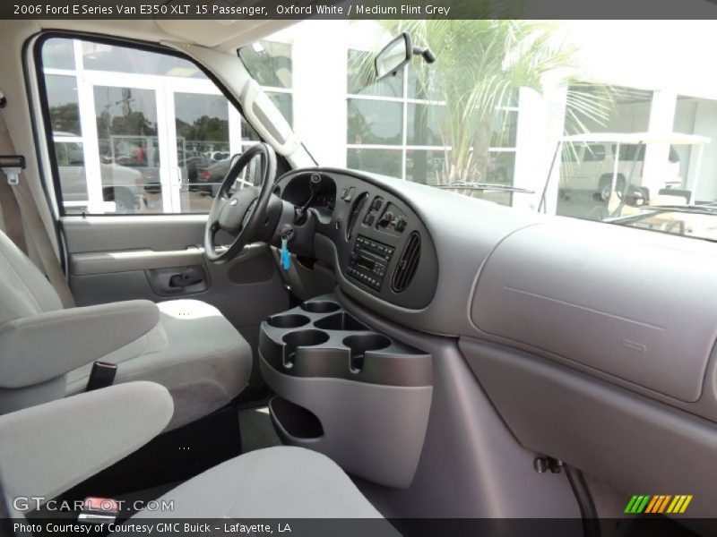 Oxford White / Medium Flint Grey 2006 Ford E Series Van E350 XLT 15 Passenger