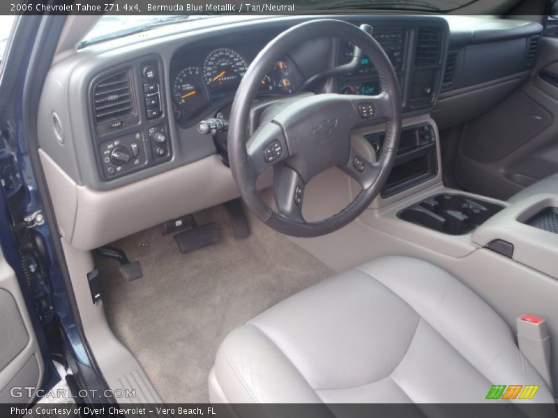 Bermuda Blue Metallic / Tan/Neutral 2006 Chevrolet Tahoe Z71 4x4