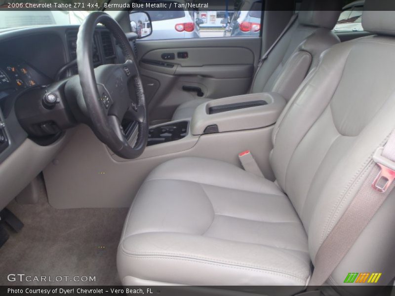 Bermuda Blue Metallic / Tan/Neutral 2006 Chevrolet Tahoe Z71 4x4