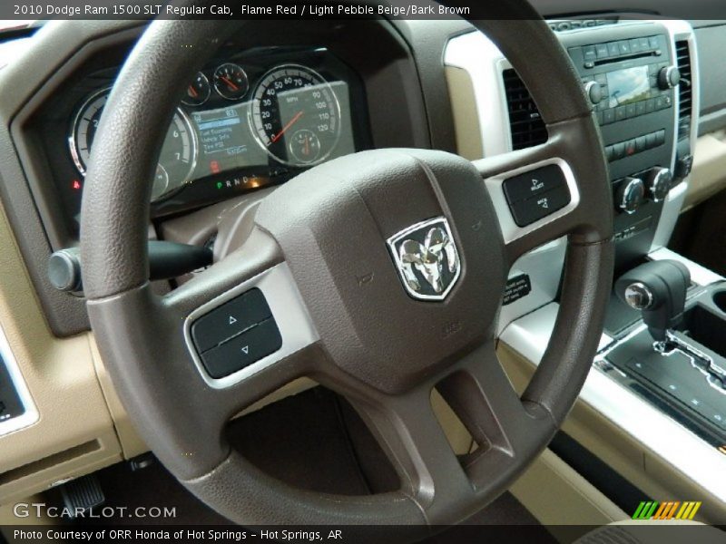 Flame Red / Light Pebble Beige/Bark Brown 2010 Dodge Ram 1500 SLT Regular Cab