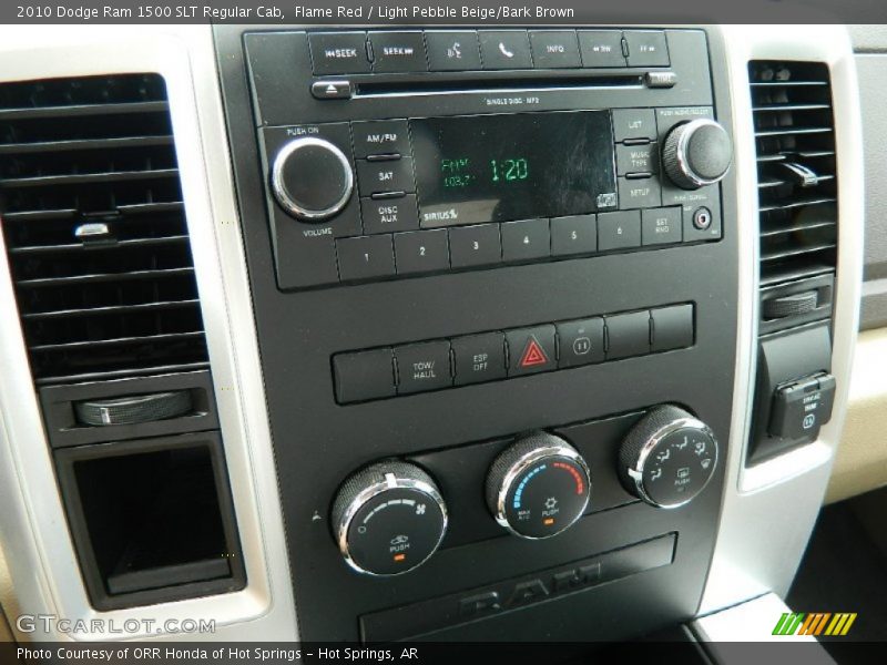Flame Red / Light Pebble Beige/Bark Brown 2010 Dodge Ram 1500 SLT Regular Cab