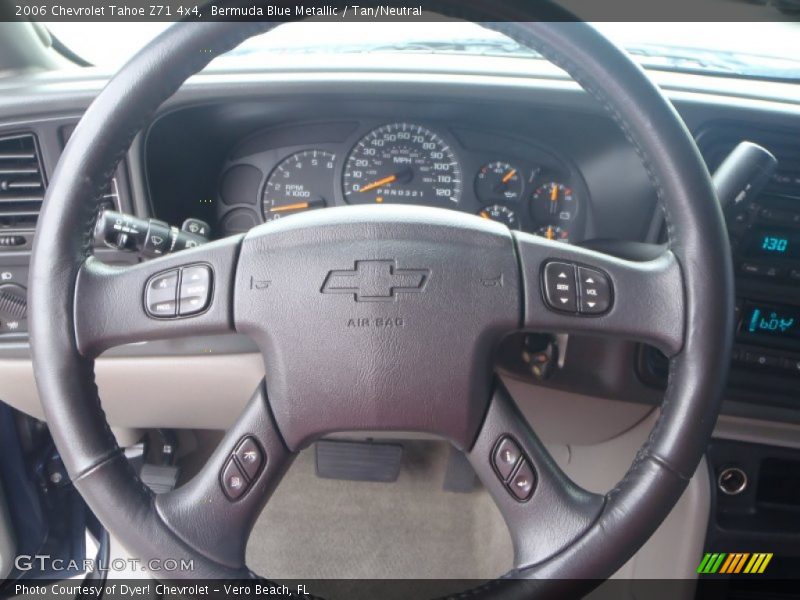 Bermuda Blue Metallic / Tan/Neutral 2006 Chevrolet Tahoe Z71 4x4