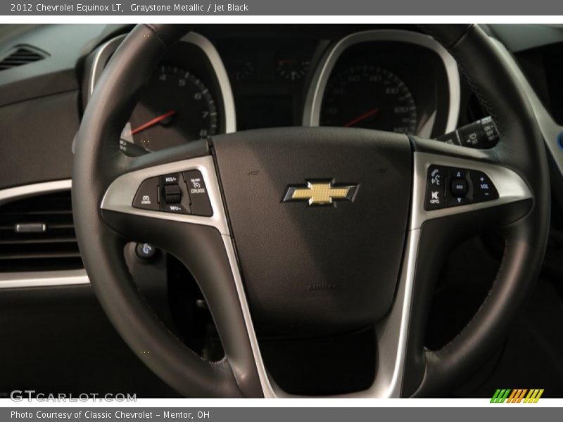 Graystone Metallic / Jet Black 2012 Chevrolet Equinox LT