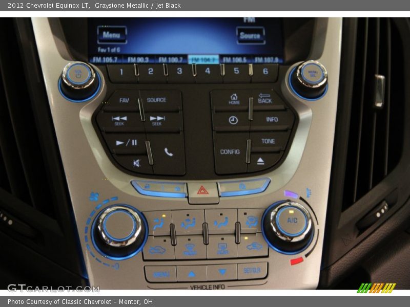 Controls of 2012 Equinox LT