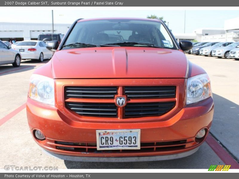 Sunburst Orange Pearl / Pastel Slate Gray 2007 Dodge Caliber SXT