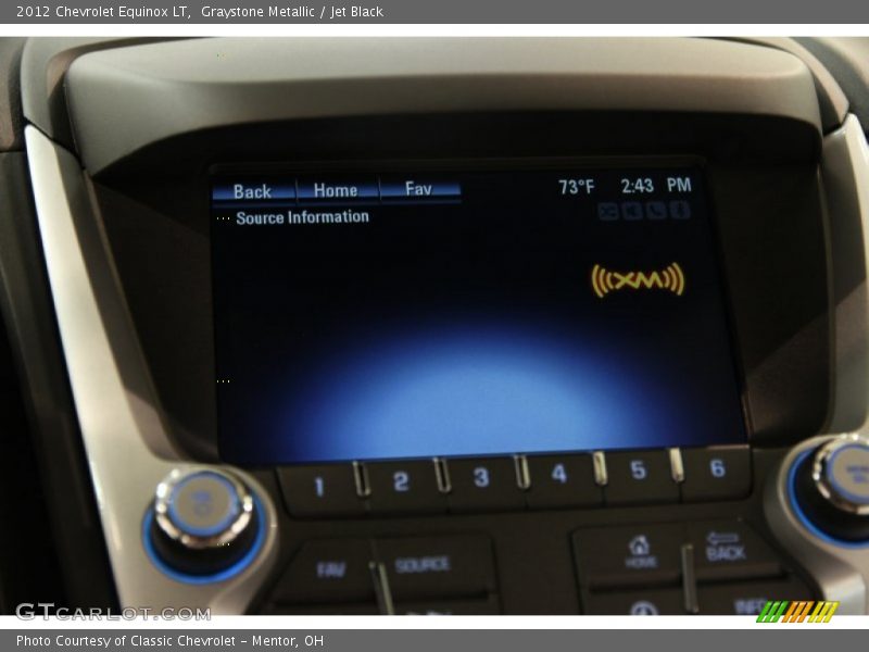 Graystone Metallic / Jet Black 2012 Chevrolet Equinox LT