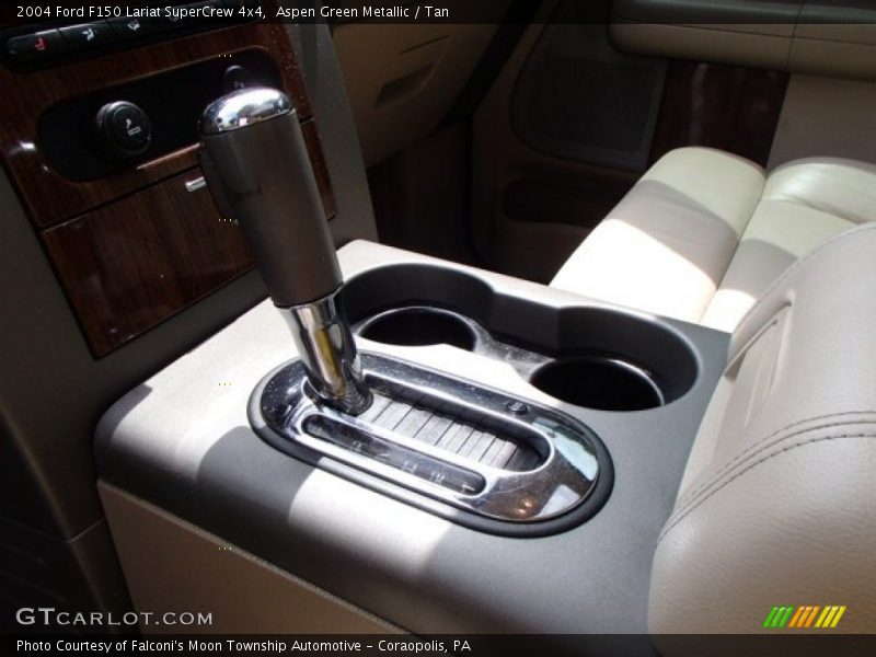 Aspen Green Metallic / Tan 2004 Ford F150 Lariat SuperCrew 4x4