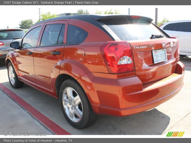 Sunburst Orange Pearl / Pastel Slate Gray 2007 Dodge Caliber SXT