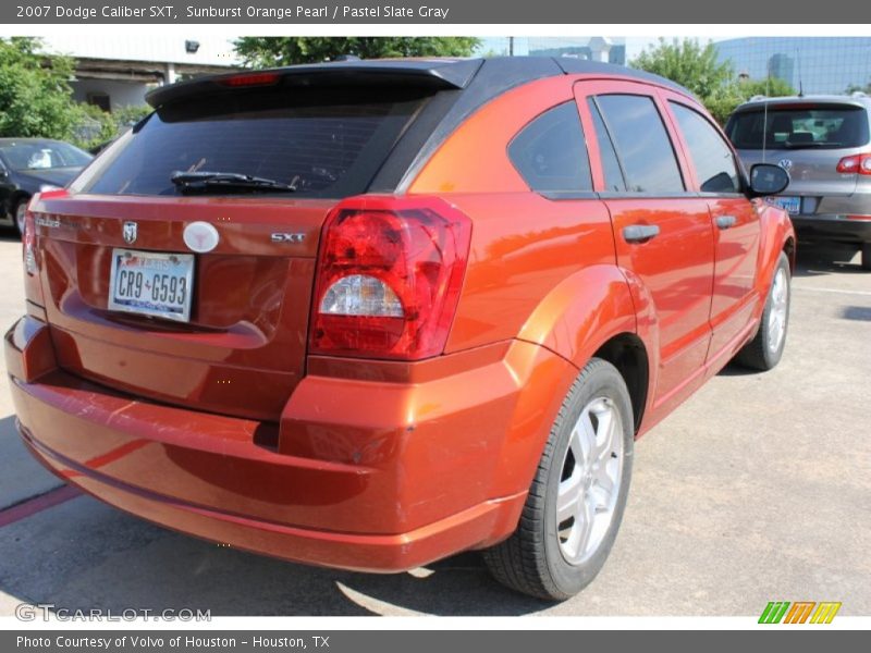 Sunburst Orange Pearl / Pastel Slate Gray 2007 Dodge Caliber SXT