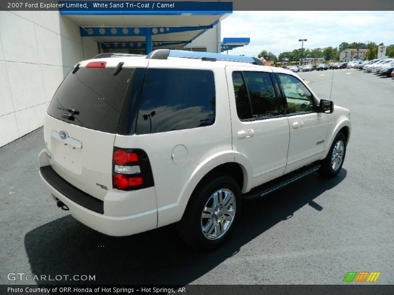 White Sand Tri-Coat / Camel 2007 Ford Explorer Limited