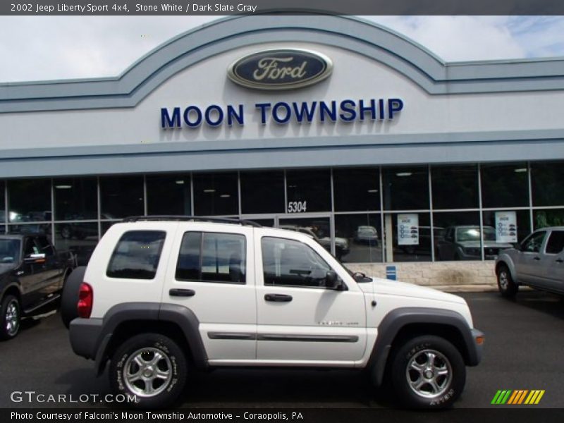 Stone White / Dark Slate Gray 2002 Jeep Liberty Sport 4x4
