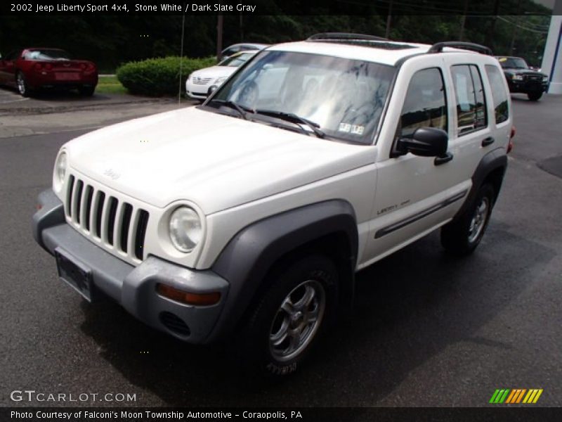 Stone White / Dark Slate Gray 2002 Jeep Liberty Sport 4x4