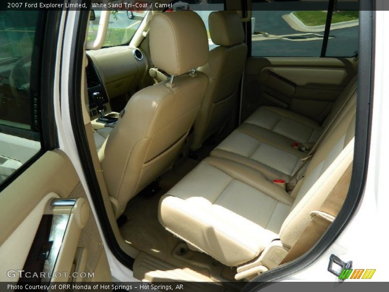 White Sand Tri-Coat / Camel 2007 Ford Explorer Limited
