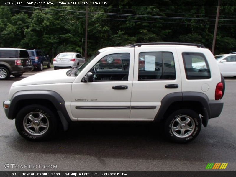 Stone White / Dark Slate Gray 2002 Jeep Liberty Sport 4x4