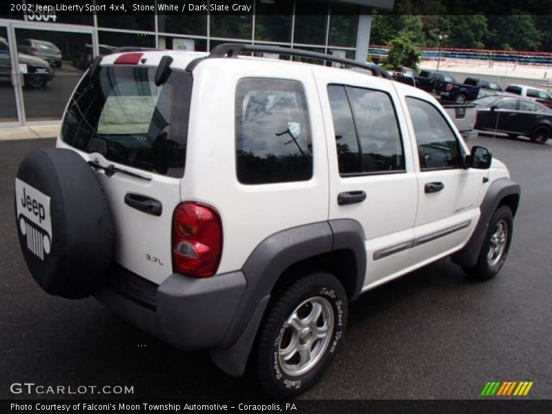 Stone White / Dark Slate Gray 2002 Jeep Liberty Sport 4x4
