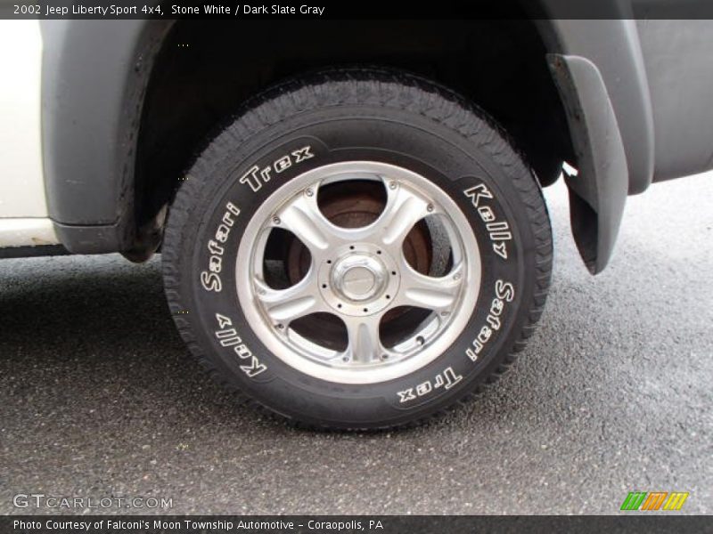 Stone White / Dark Slate Gray 2002 Jeep Liberty Sport 4x4