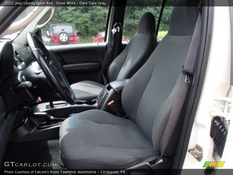 Stone White / Dark Slate Gray 2002 Jeep Liberty Sport 4x4