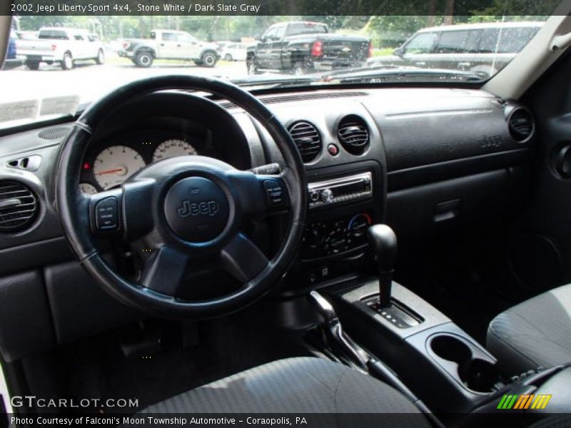 Stone White / Dark Slate Gray 2002 Jeep Liberty Sport 4x4