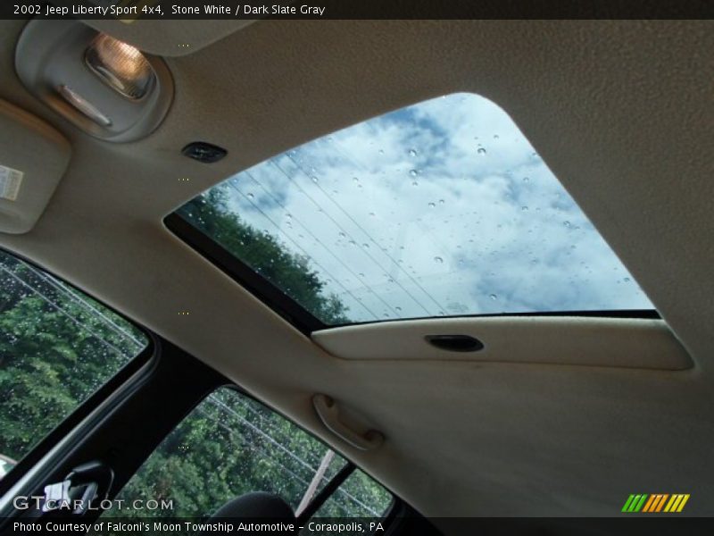 Stone White / Dark Slate Gray 2002 Jeep Liberty Sport 4x4
