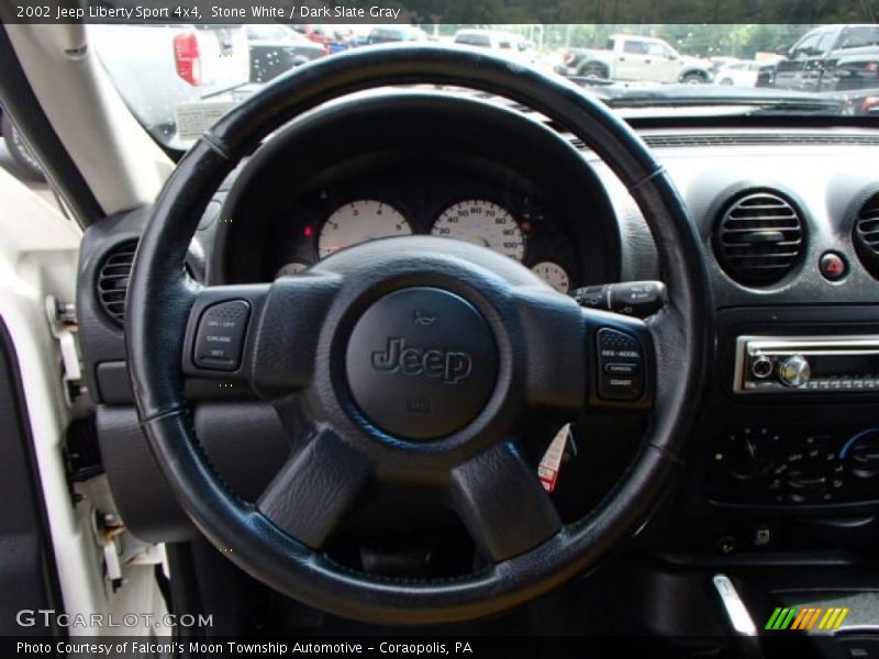 Stone White / Dark Slate Gray 2002 Jeep Liberty Sport 4x4