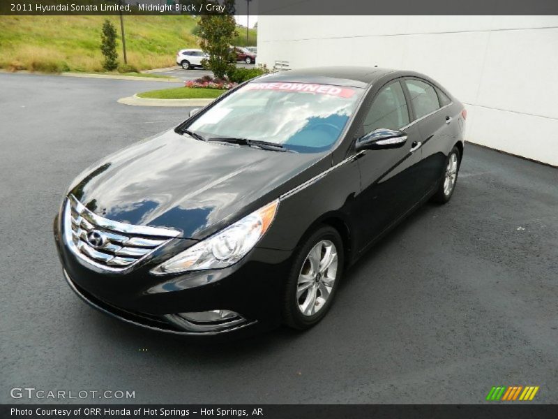 Midnight Black / Gray 2011 Hyundai Sonata Limited