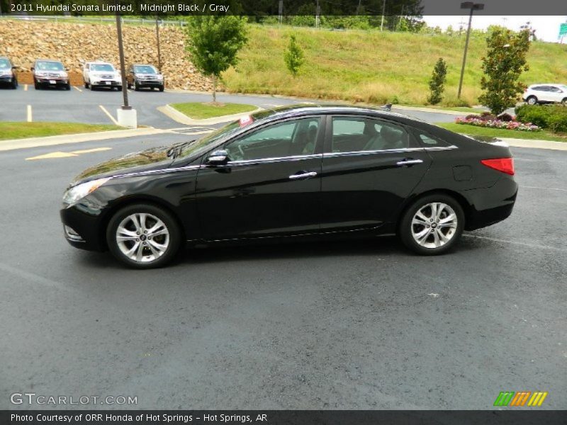 Midnight Black / Gray 2011 Hyundai Sonata Limited